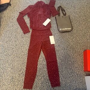 NWT LULULEMON Heart Scatter Set: Define Cropped Jacket and Align No Line Pant